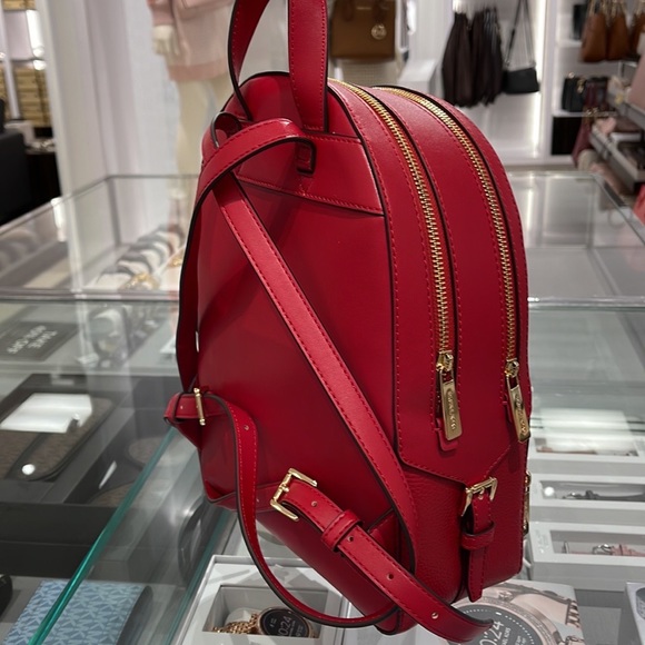 Michael Kors Jaycee Medium Pebbled Leather Backpack
Bright Red NWT - Picture 4 of 16